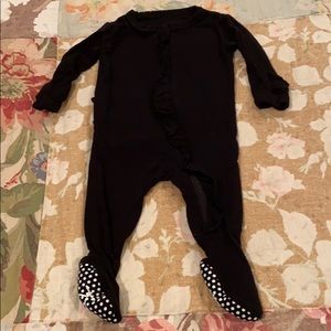Kickee Pants ruffle zipper footie